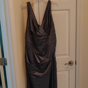 Pewter colored formal gown